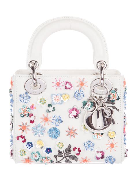 lady dior floral|christian dior lady dior handbag.